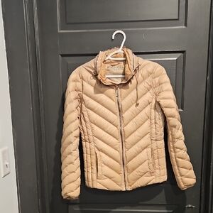 Michael Kors Tan Quilted Jacket